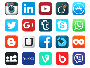Popular-social-media-icons
